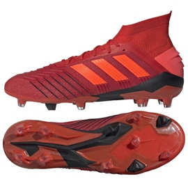 Adidas Predator 19.1 Fg M BC0552 futballcipő sokszínű piros