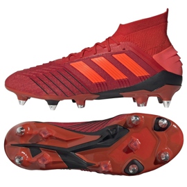 Adidas Predator 19.1 Sg M D98054 futballcipő piros piros