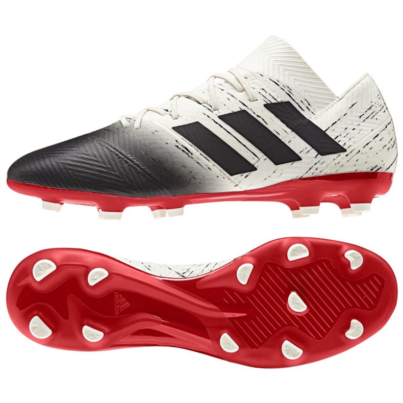 Adidas Nemeziz 18.2 Fg M D97980 futballcipő fehér fehér