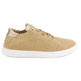 Kényelmes sportcipő sárga