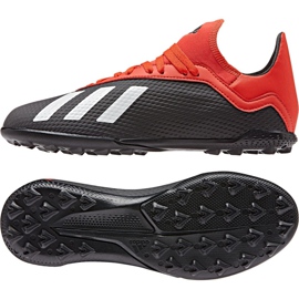 Adidas X 18.3 Tf Jr BB9402 futballcipő fekete fekete