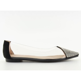 Fekete átlátszó balerinák LT111P Fekete
