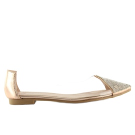 Rózsaszín átlátszó balerinák LT111P Pezsgő Rózsaszín átlátszó balerinák LT111P Pezsgő