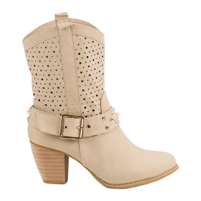 Mazzoni Áttört csizma barna