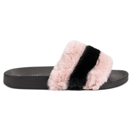 Seastar Papucs szőrmével rózsaszín Seastar Papucs szőrmével rózsaszín