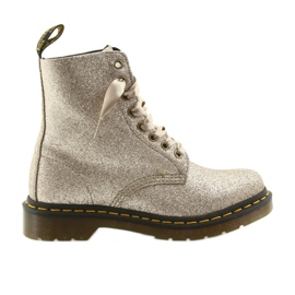 Dr. Martens 1460 PASCAL GLITTER PALE GOLD aranysárga