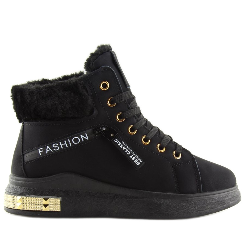 Fekete szigetelésű cipők W19-25 Fekete