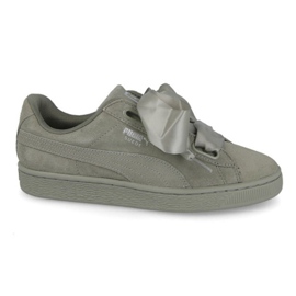 Puma Suede Heart Pebble W 365210 02 zöld