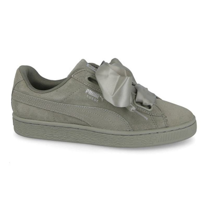 Puma Suede Heart Pebble W 365210 02 zöld