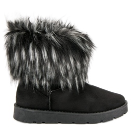 Fekete Mukluki szőrmével