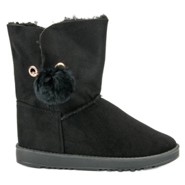 Mukluki Báránybőrrel fekete