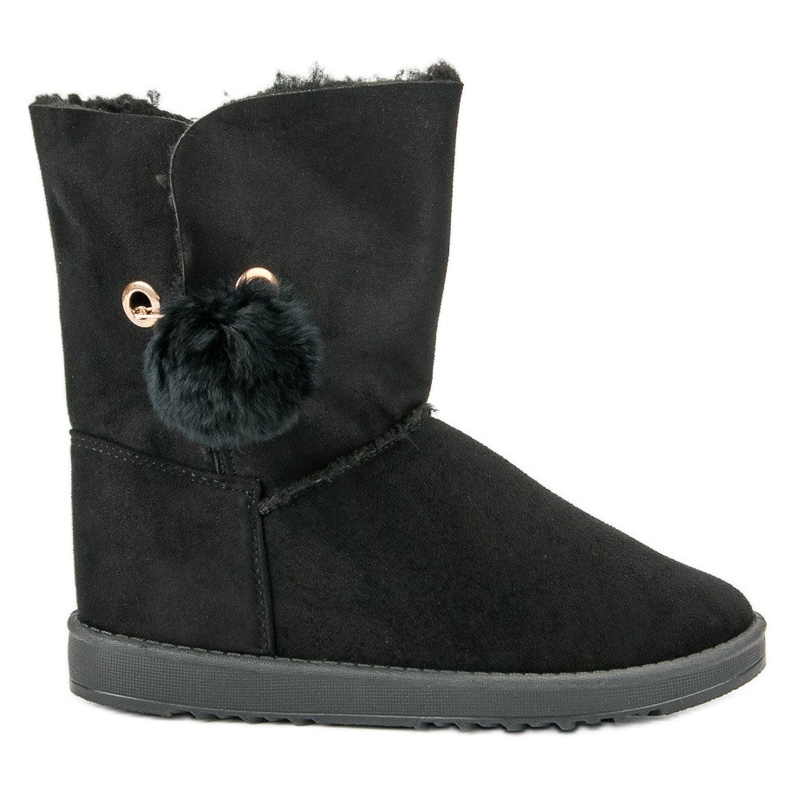 Mukluki Báránybőrrel fekete