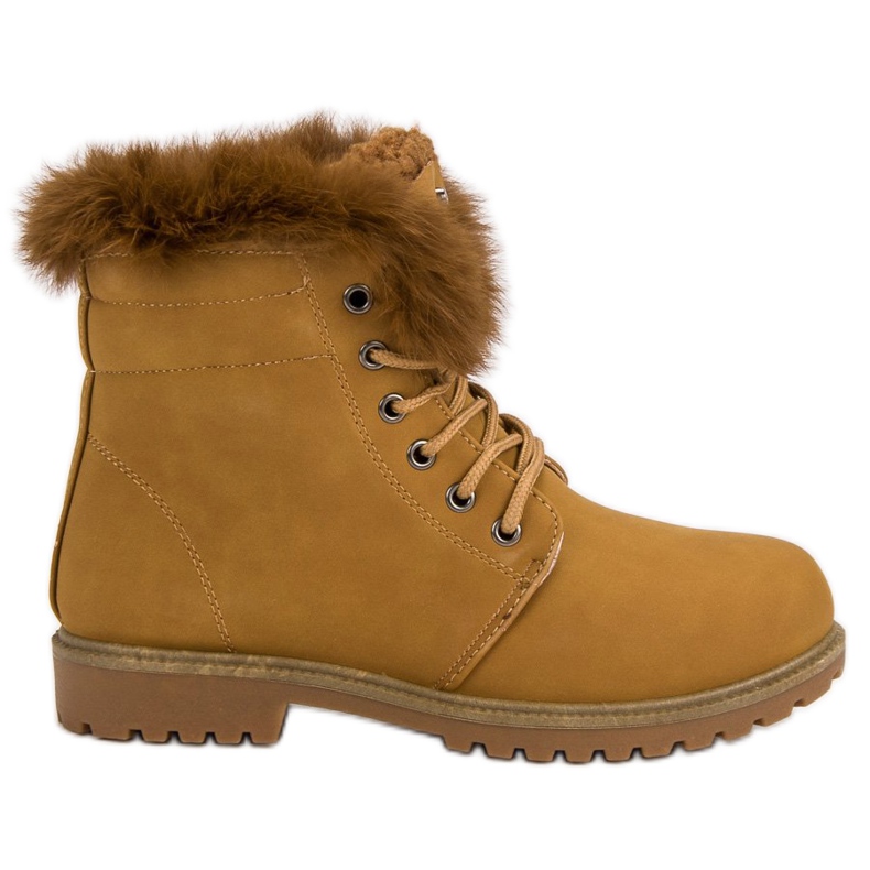 Queentina Tevefogók szőrmével barna