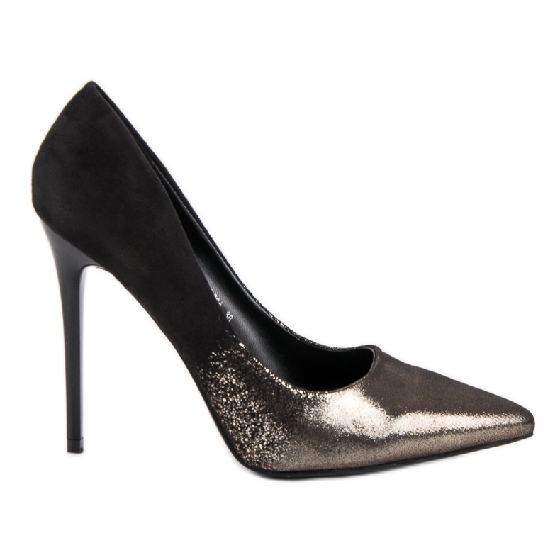 Small Swan Szexi magassarkú fekete sárga Small Swan Szexi magassarkú fekete sárga