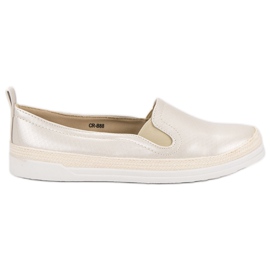 Kényelmes Slipons sárga