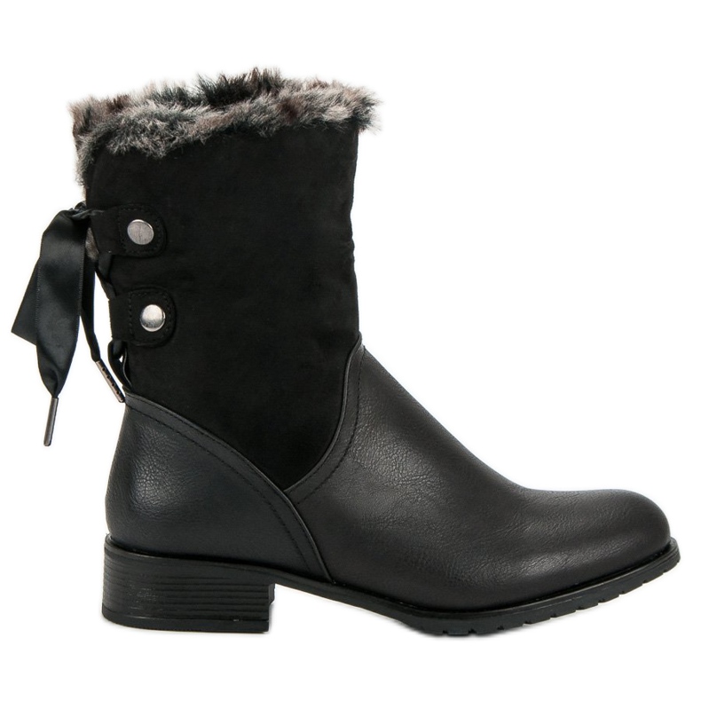 SDS Fekete csizma íjjal