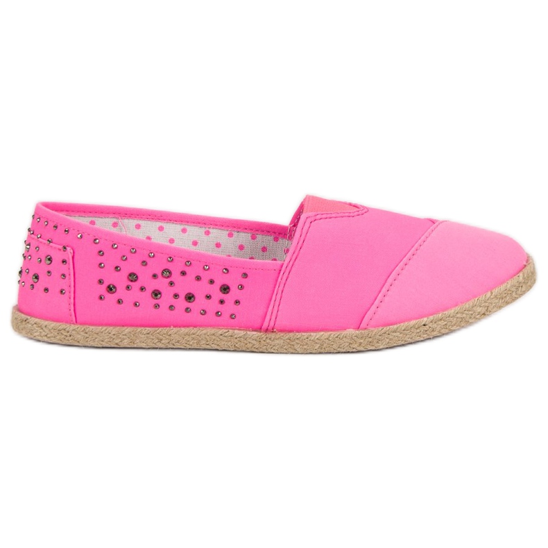Espadrilles fúvókákkal rózsaszín