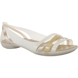 Crocs Isabella Huarache 2 lapos osztriga macskaköves bézs