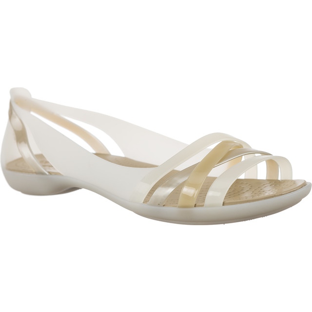 Crocs Isabella Huarache 2 lapos osztriga macskaköves bézs