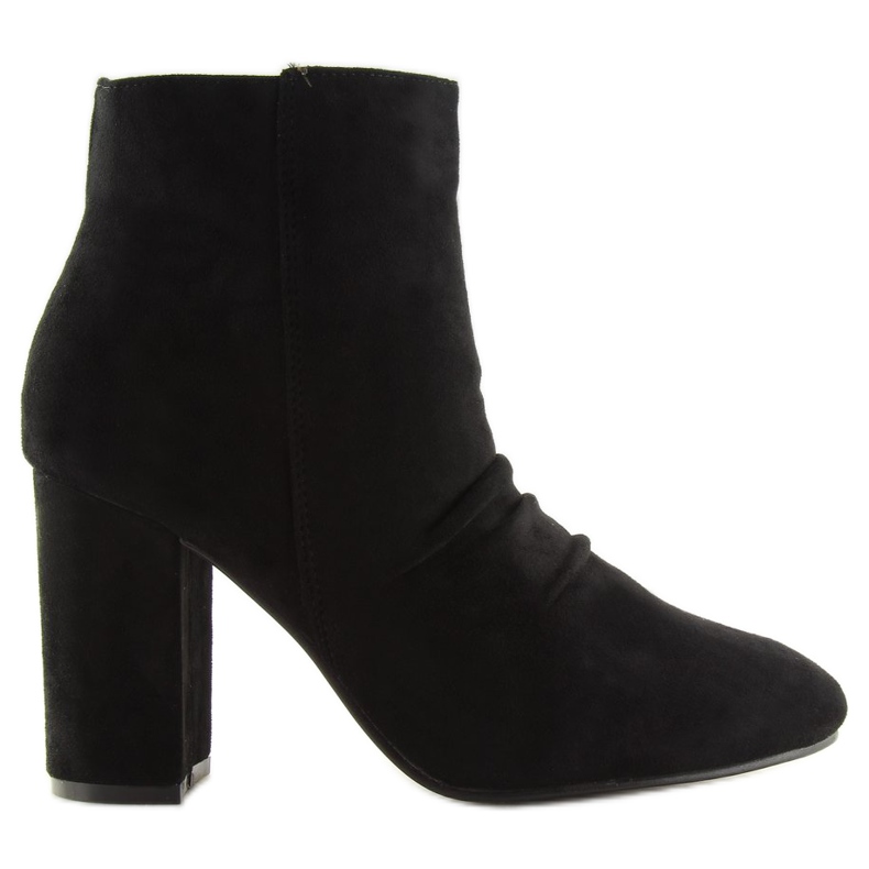 Fekete magassarkú OM803 Fekete csizma