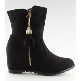 Fekete bokacsizma AB02-36 Fekete