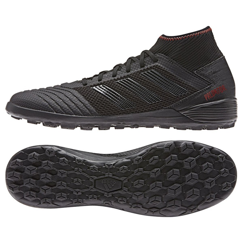 Adidas Predator 19.3 Tf M D97961 futballcipő sokszínű fekete