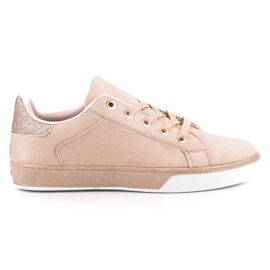 Anesia Paris Púder cipők csillogással rózsaszín Anesia Paris Púder cipők csillogással rózsaszín