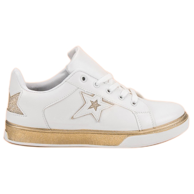 Női sportcipő fehér sárga