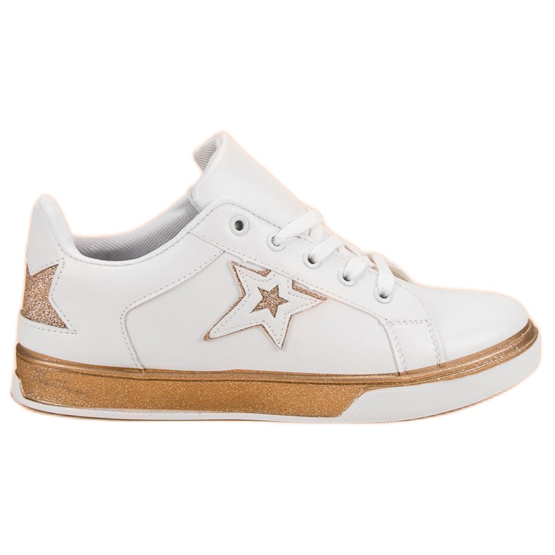 Női sportcipő fehér sárga