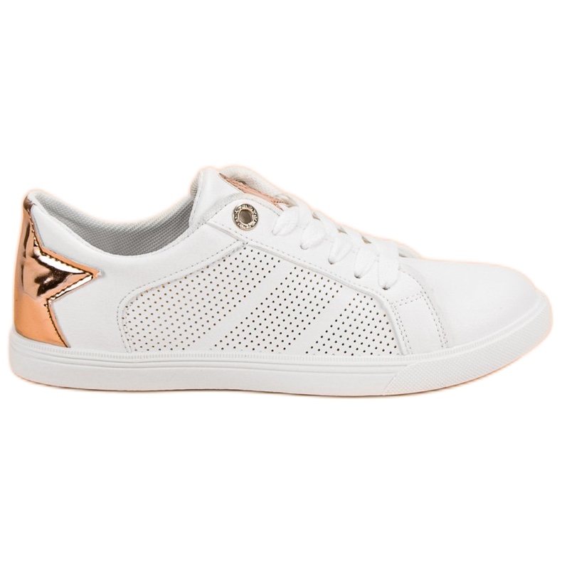 Alacsony sportcipő fehér sárga