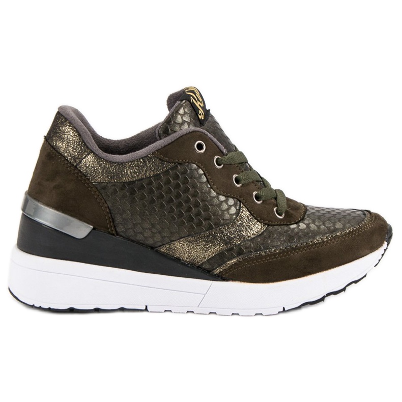 Kylie Divatos cipő mintával zöld