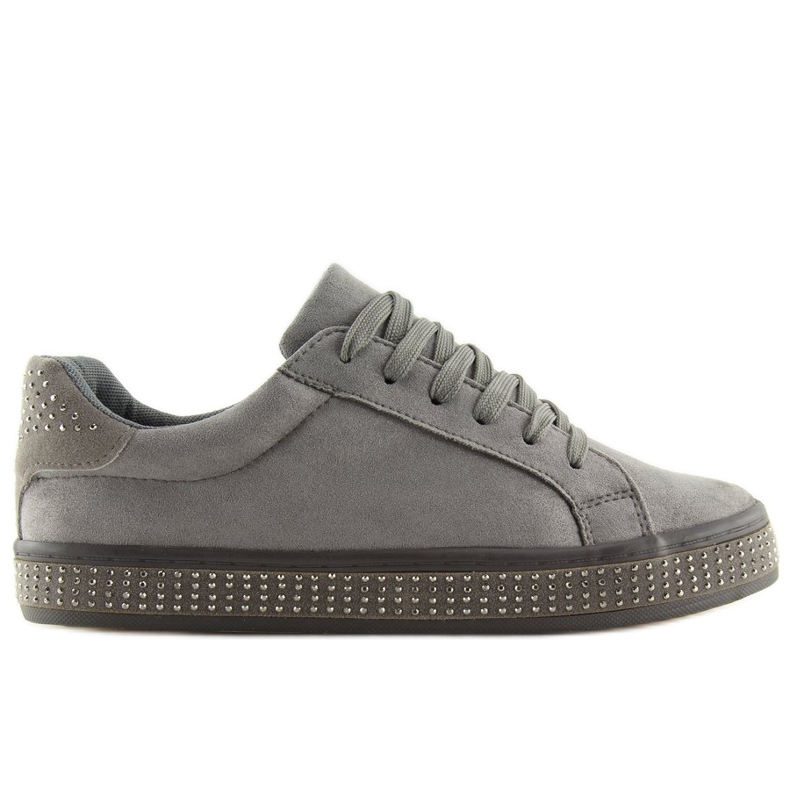 Szürke BS098 Szürke cipők kövekkel