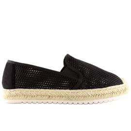 Fekete női espadrilles 6602 Black Fekete női espadrilles 6602 Black