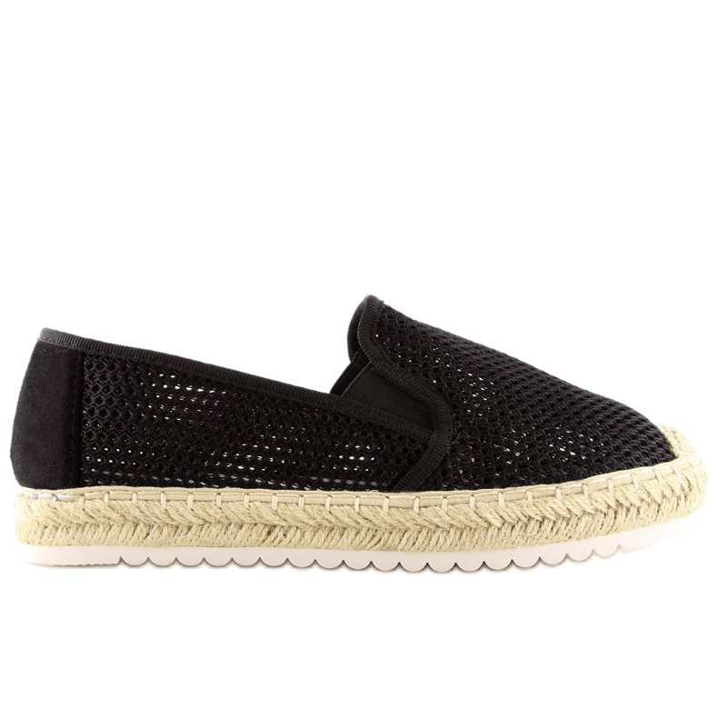Fekete női espadrilles 6602 Black