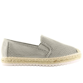 Szürke espadrillák nőknek 6602 Szürke Szürke espadrillák nőknek 6602 Szürke