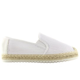 Fehér espadrilles nőknek 6602 Fehér