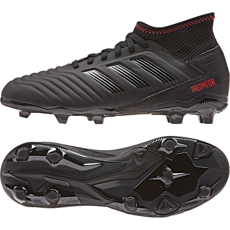 Adidas Predator 19.3 Jr D98003 futballcipő sokszínű fekete