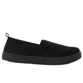 Fekete áttört cipők JX63P Fekete