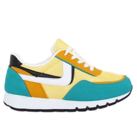 Sárga-türkizkék CB-02 Sárga sportcipő