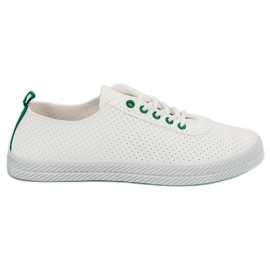 Kylie Áttört kötött cipők fehér Kylie Áttört kötött cipők fehér