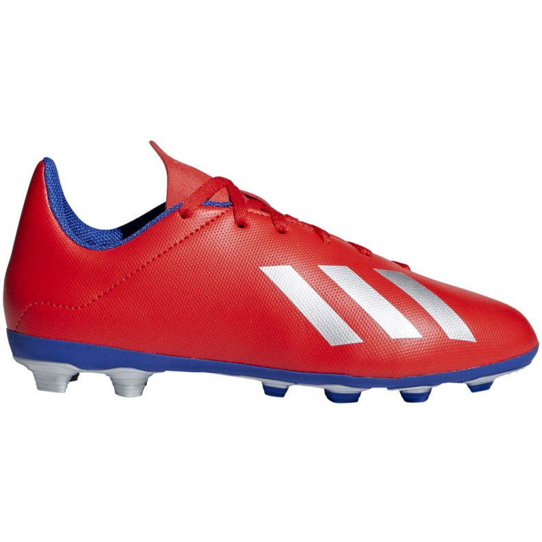 Adidas X 18.4 FxG Jr BB9379 futballcipő sokszínű narancs és vörös