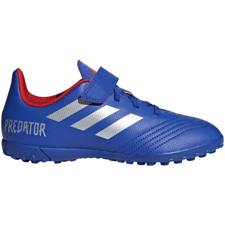 Adidas Predator 19.4 Tf Jr CM8559 futballcipő kék kék Adidas Predator 19.4 Tf Jr CM8559 futballcipő kék kék