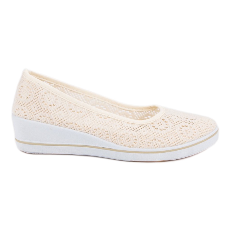 Áttört ék cipő barna