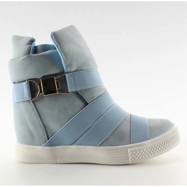 Cipők gumi hevederekkel AF24 Blue II-GAT kék