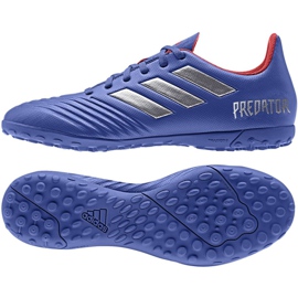 Adidas Predator 19.4 Tf M BB9085 futballcipő kék kék Adidas Predator 19.4 Tf M BB9085 futballcipő kék kék