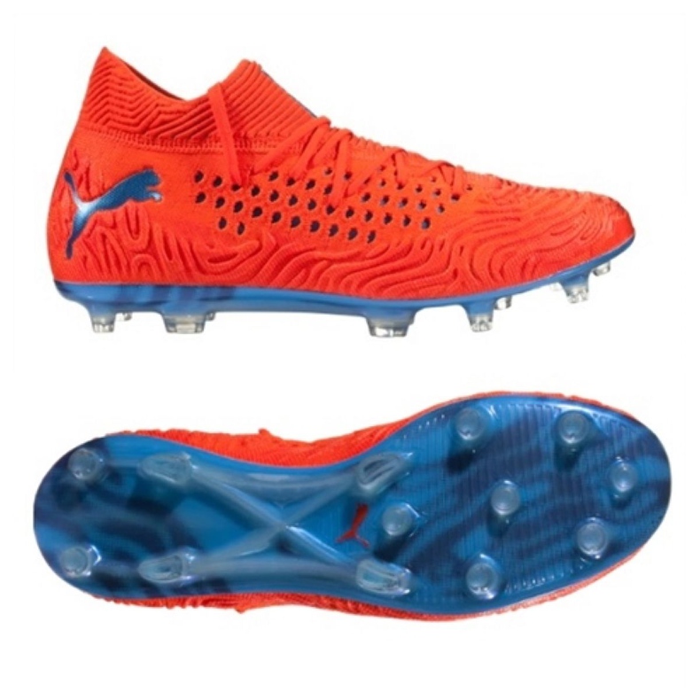 Puma Future 19.1 Netfit Fg Ag M 105531 01 futballcipő piros piros Puma Future 19.1 Netfit Fg Ag M 105531 01 futballcipő piros piros