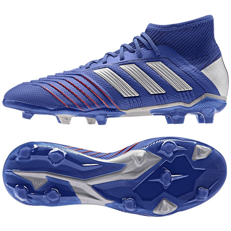 Adidas Predator 19.1 Fg Jr CM8530 futballcipő kék kék
