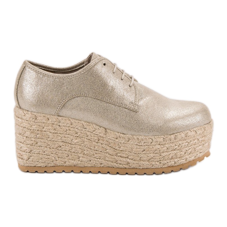 Corina Divatos fűzős espadrillák sárga Corina Divatos fűzős espadrillák sárga