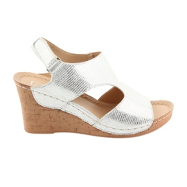 Filippo Ezüst 785 Wedge szandál fehér szürke Filippo Ezüst 785 Wedge szandál fehér szürke