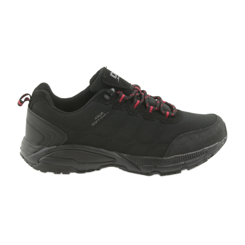 DK 18378 softshell edzőcipők fekete piros